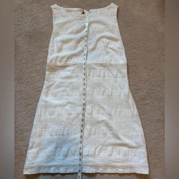 Free People Cotton/Linen White Dress size large - Picture 10 of 11
